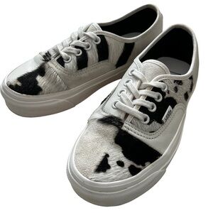 VANS RARE Zebra Print Sneakers shoes Unisex Size 3.5 Men , 5 Women